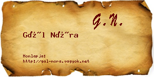 Gál Nóra névjegykártya
